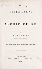 Cover of edition sevenlampsofarch1849rusk