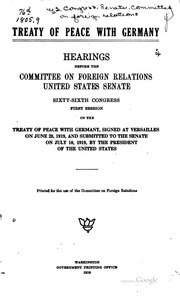 Cover of edition treatypeacewith02pivgoog