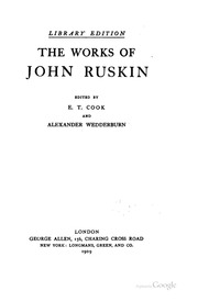 Cover of edition worksjohnruskin43weddgoog