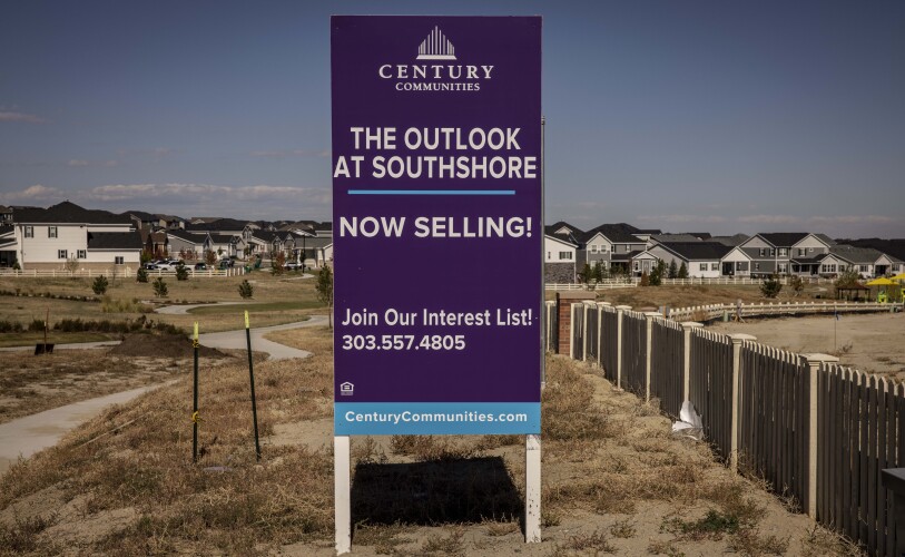 A housing development in the Denver suburbs