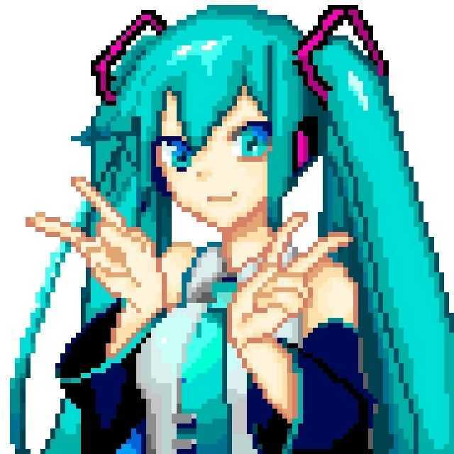 32x32 anime girl pixel art Draw pixelart - Anime Manga Drawing