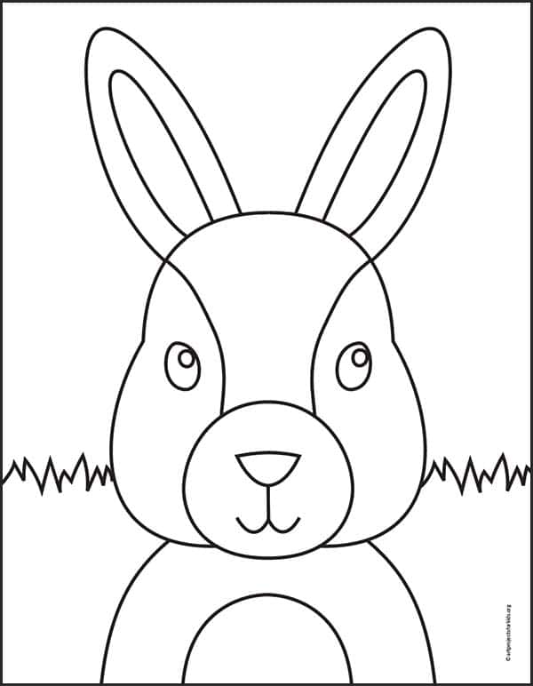 Bunny Face Coloring Page: Free Printable Sheets for Kids