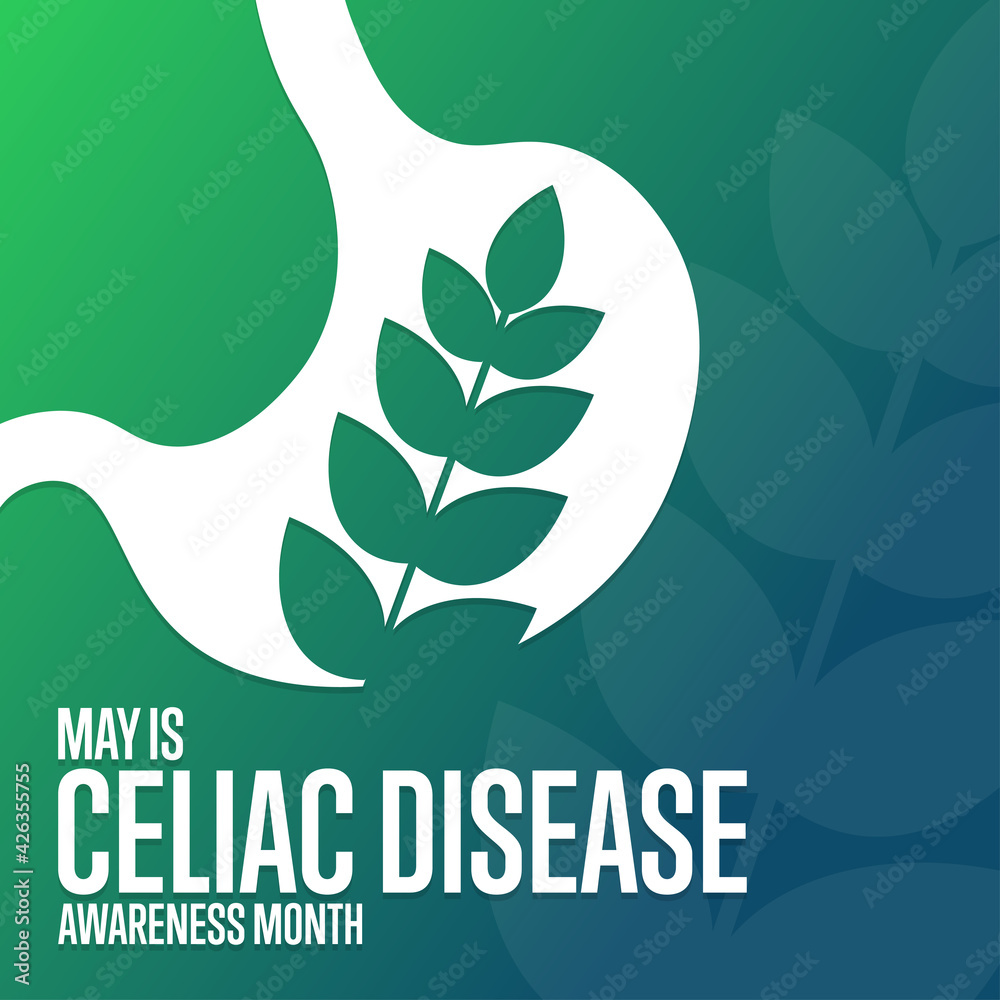 May is Celiac Disease Awareness Month. Holiday concept. Template for ...