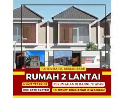 Dijual Rumah 2 Lantai di Bangutapan Tipe 70 3KT 2KM SHM - Bantul