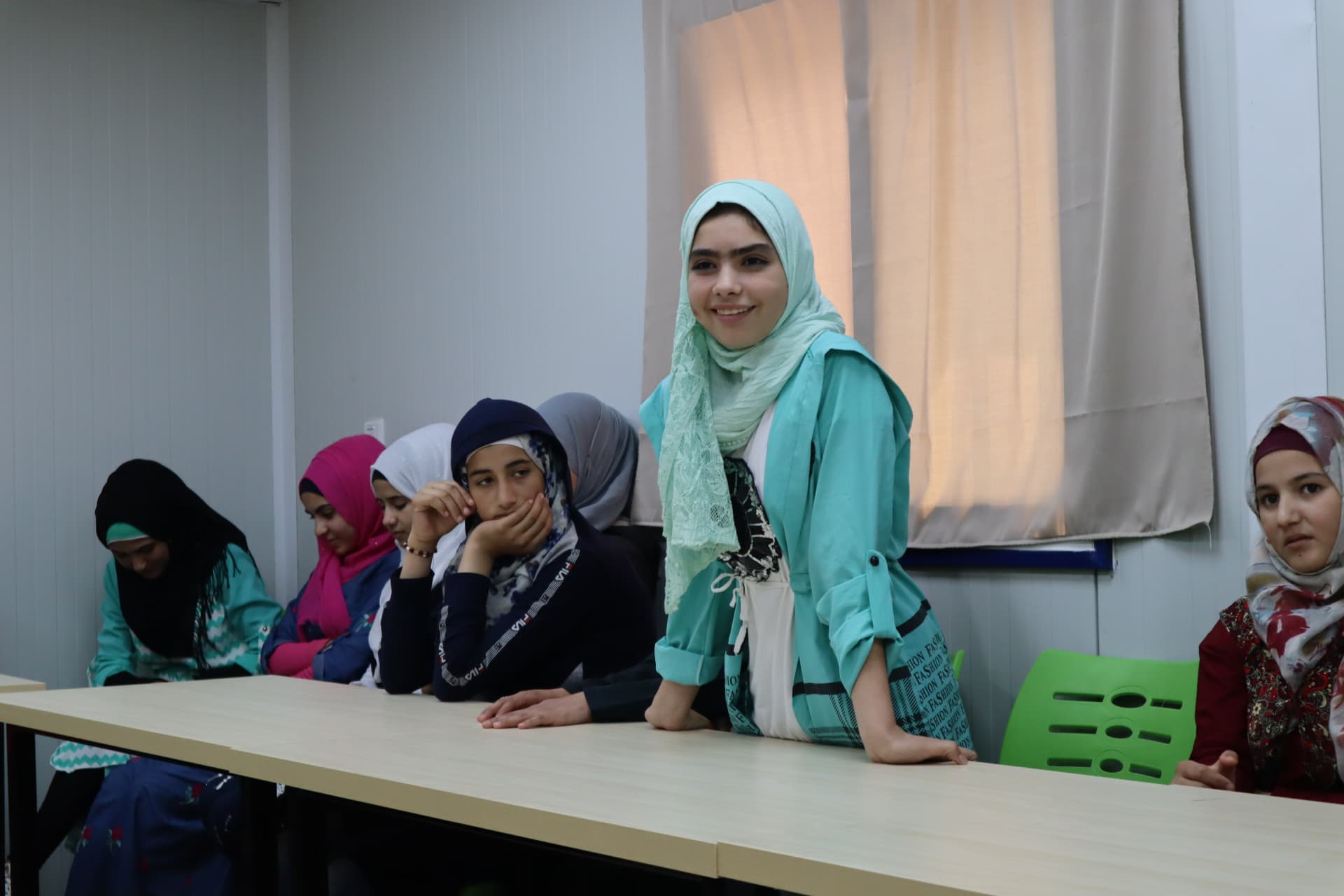 Young Syrians at a workshop on SRHR