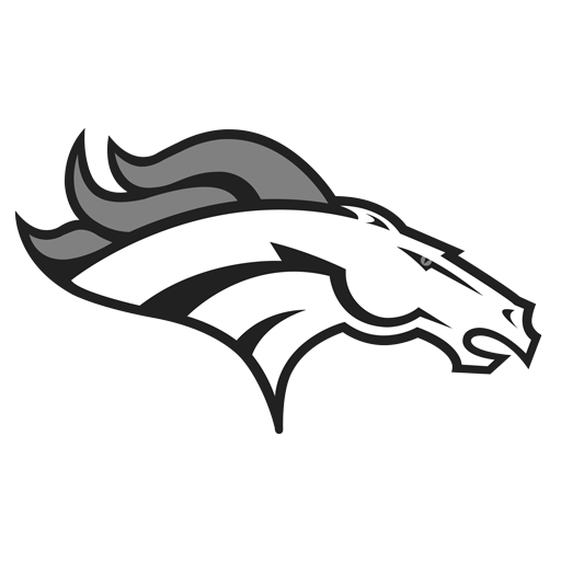 Denver Broncos logo in white