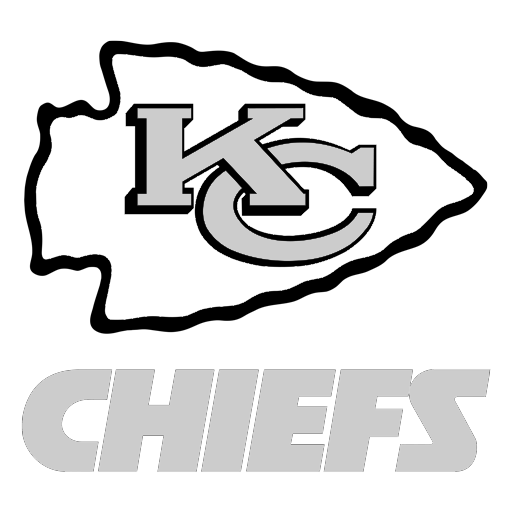The Kansas City Chiefs logo in white