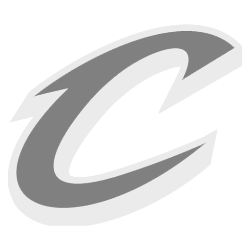 Cleveland Cavaliers logo, all dressed in white.