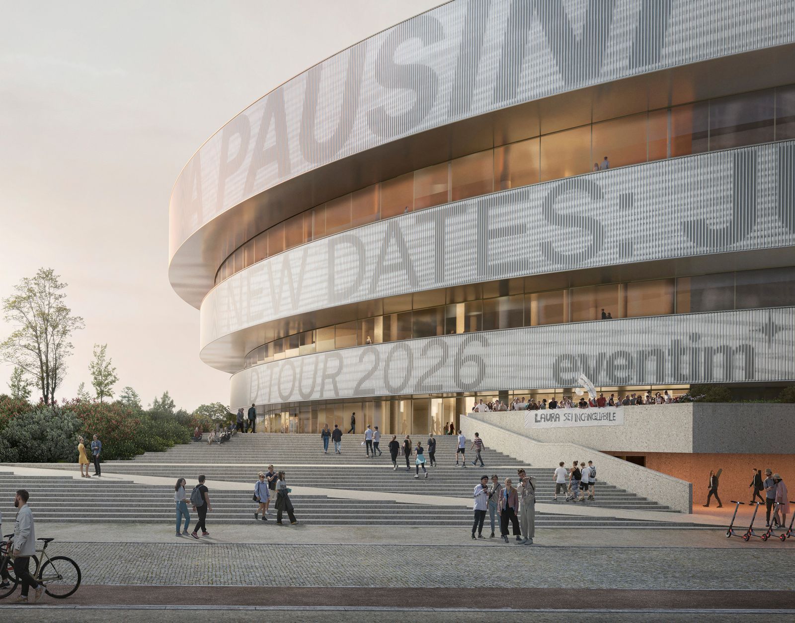 Arena in Santa Giulia einem neuen Stadtviertel in Mailand.