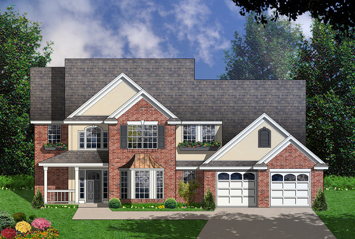 Stunning Brick Home Plan 7488RD Architectural Designs