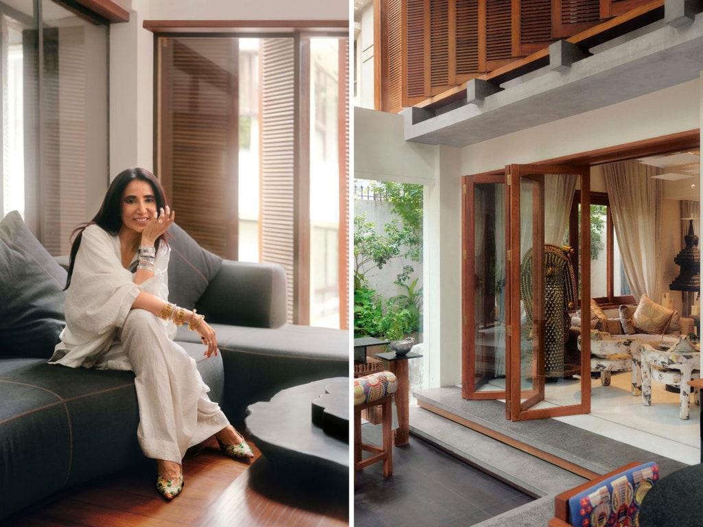 Anamika Khanna's timeless Kolkata home is an art-filled homage to tropical modernism