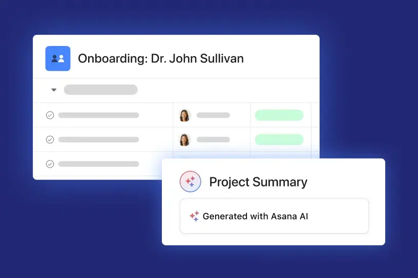 Asana for new provider onboarding 