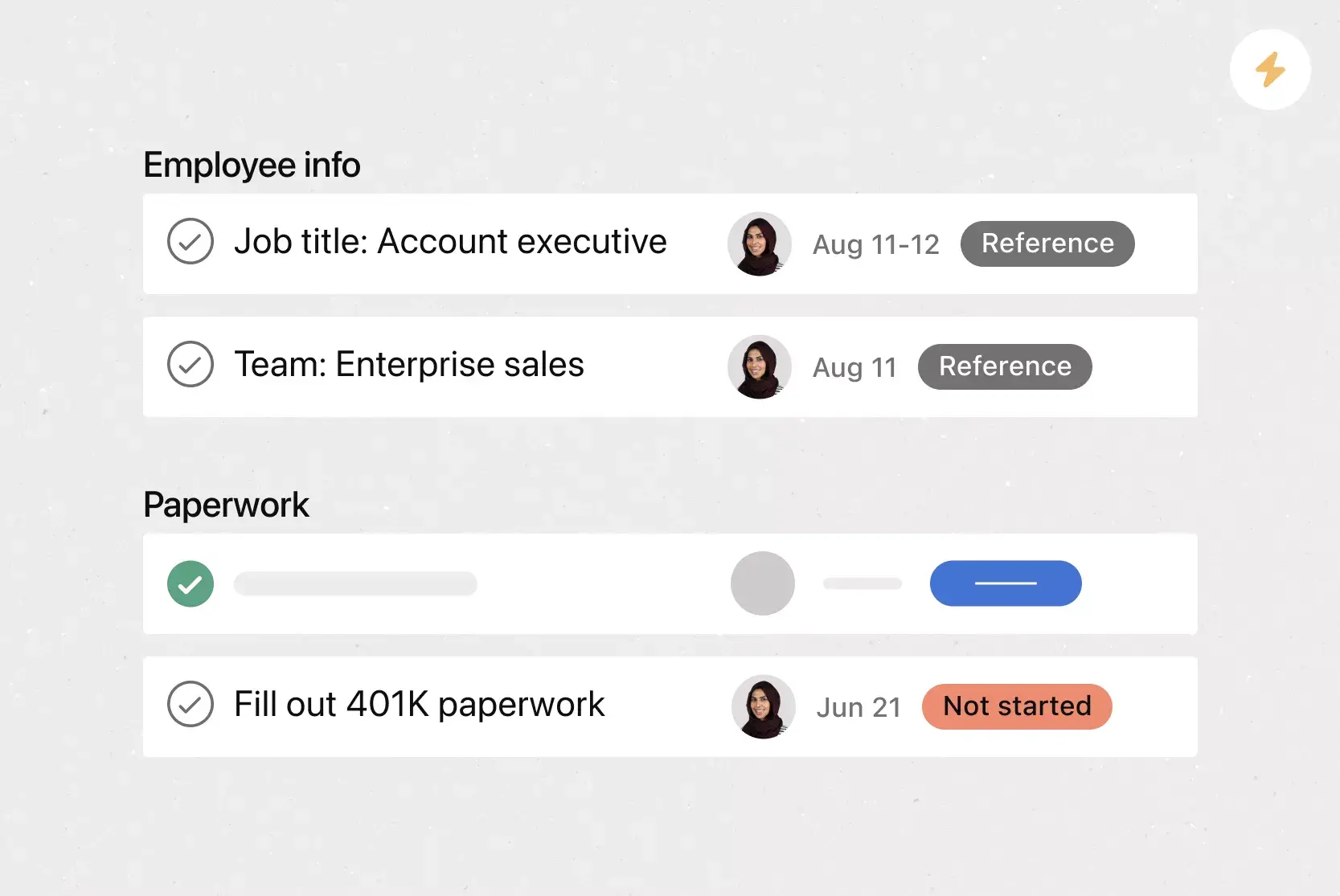 Employee onboarding and offboarding template