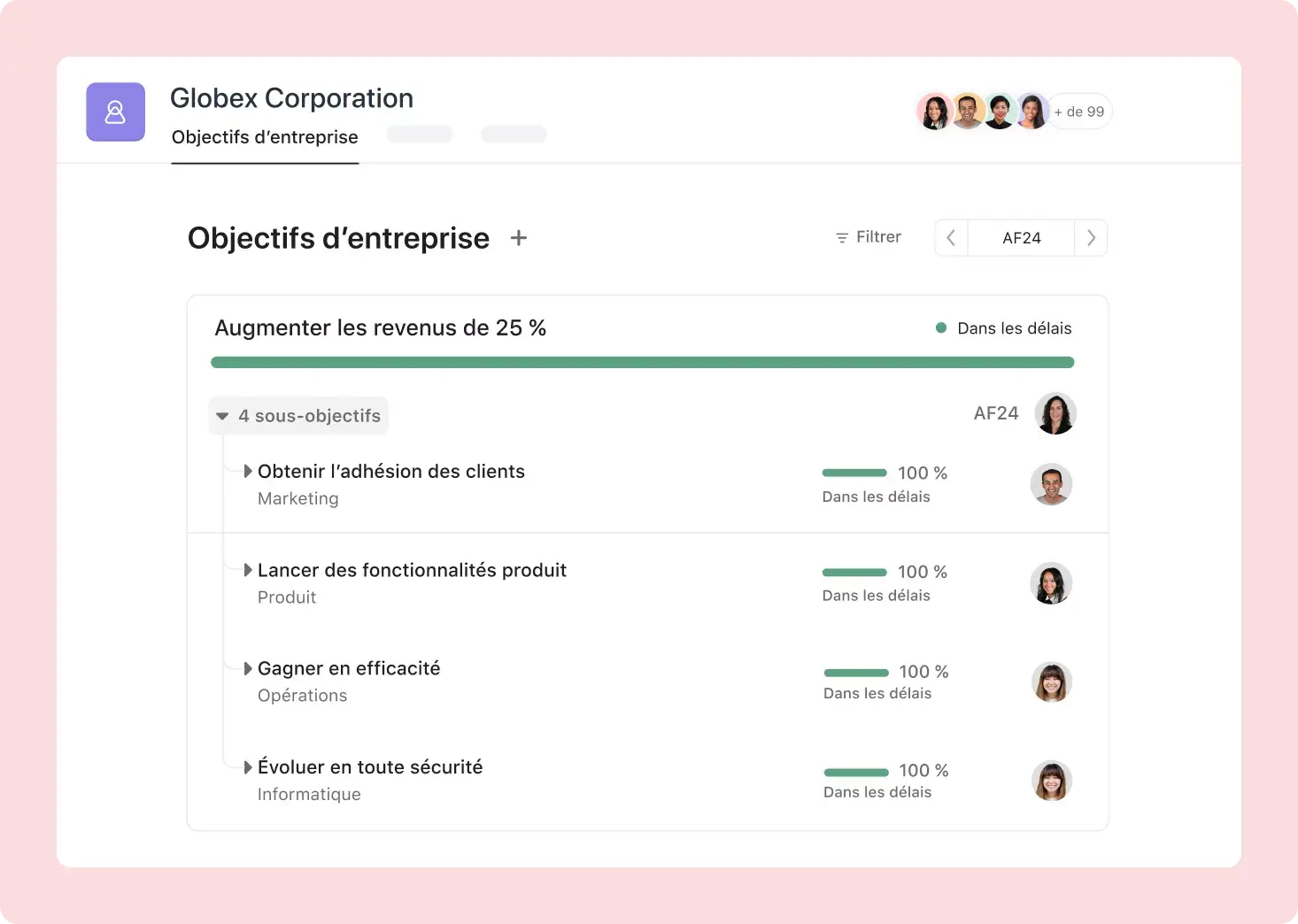 Asana pour l’ensemble de l’entreprise