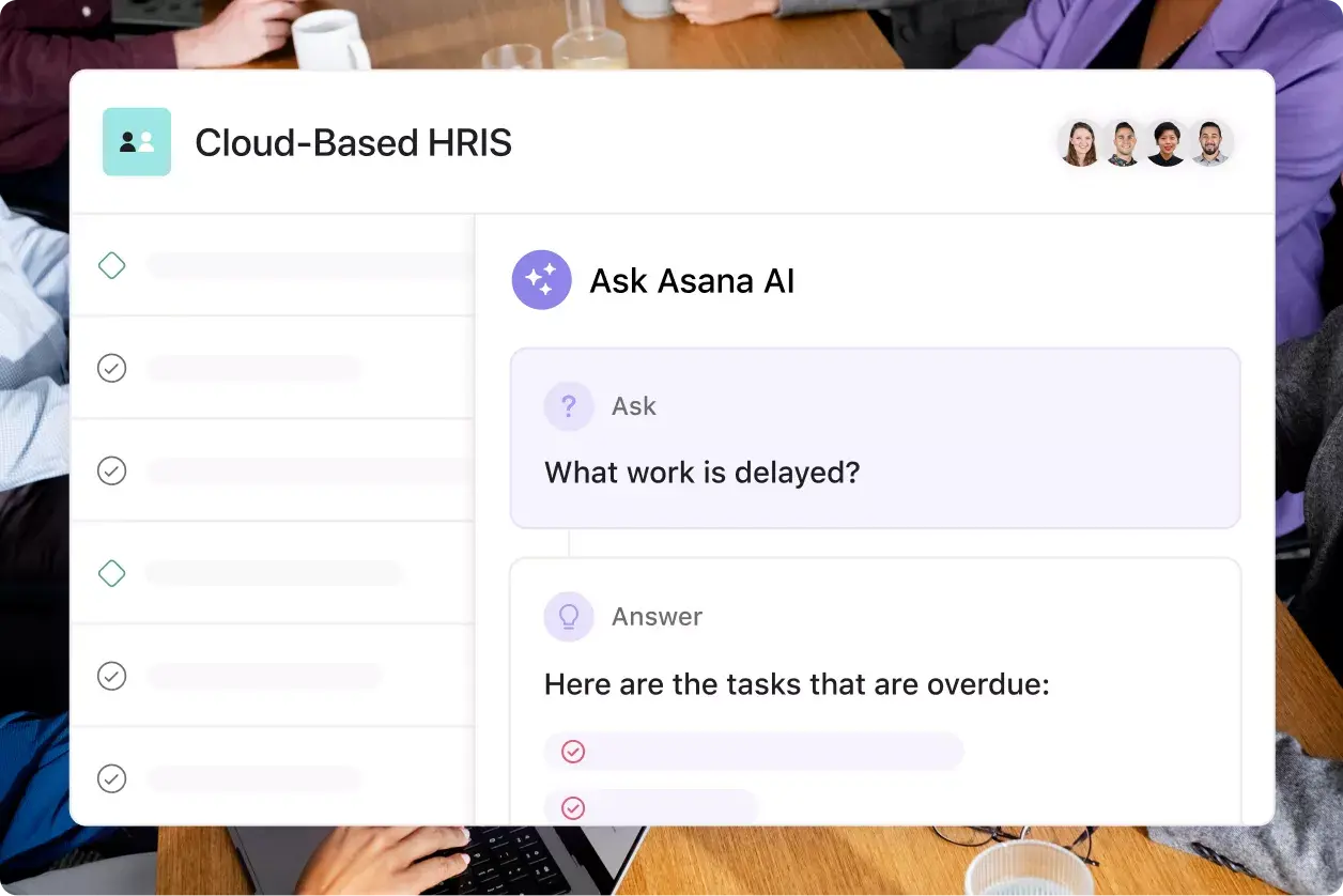 Asana intelligence: Abstracted product UI