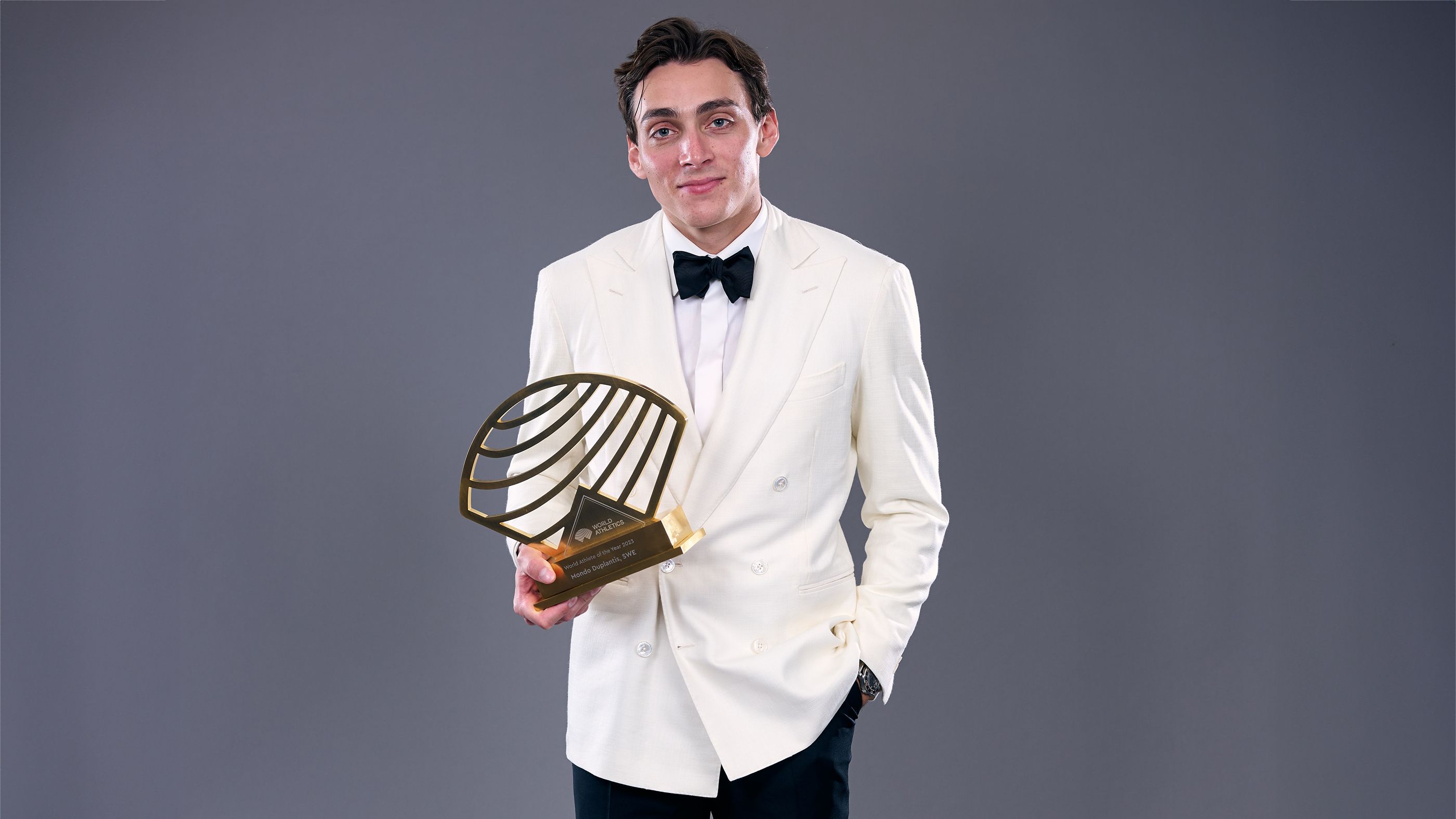 Mondo Duplantis at the World Athletics Awards 2023