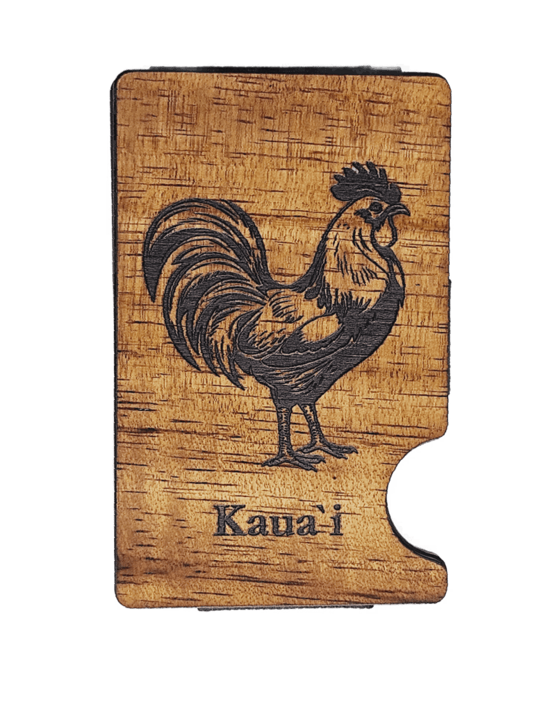 Image of Money Clip / Credit Card Holder Rooster Design