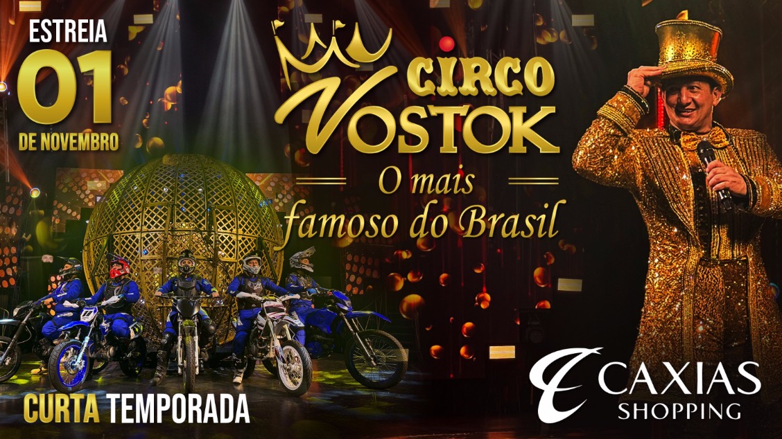 Banner CIRCO VOSTOK - CAXIAS SHOPPING