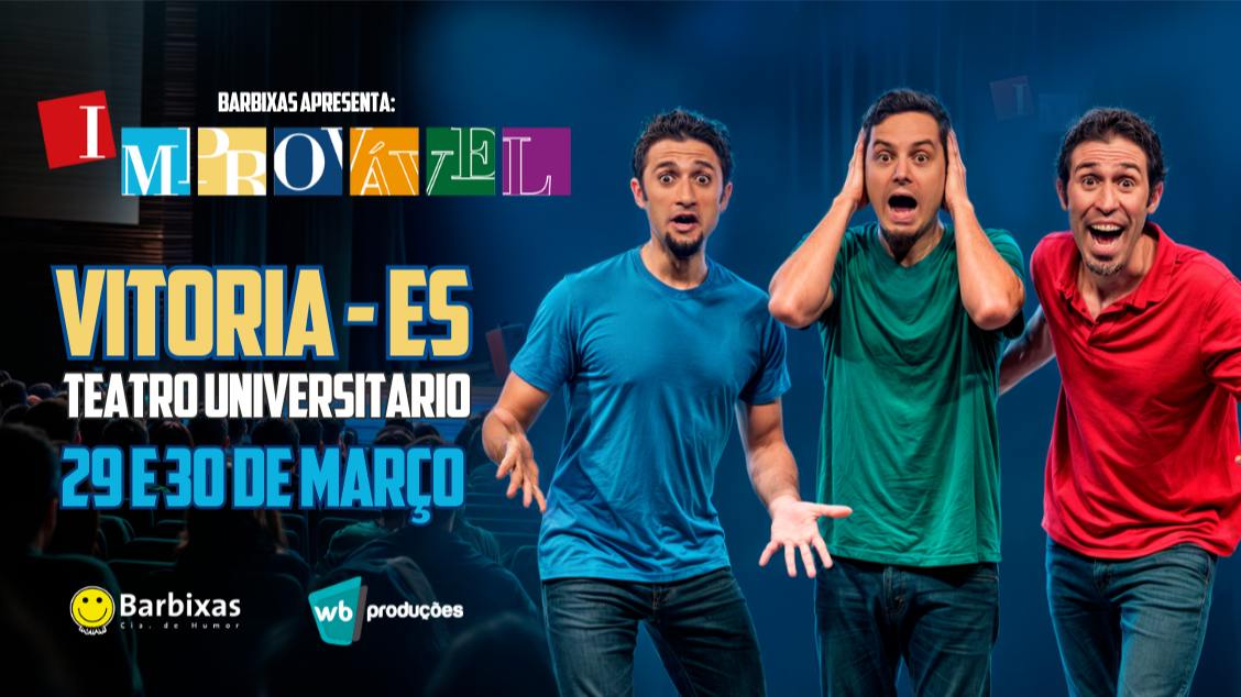 Banner IMPROVÁVEL - CIA BARBIXAS DE HUMOR