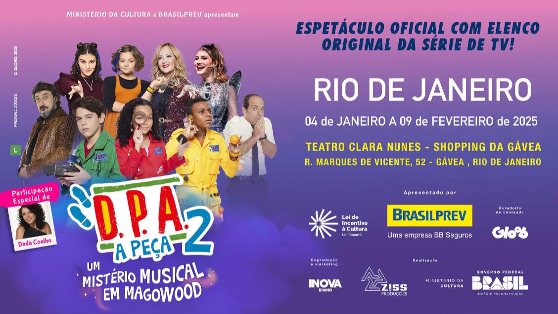 Banner D.P.A . A PEÇA 2 - UM MISTÉRIO MUSICAL EM MAGOWOOD 