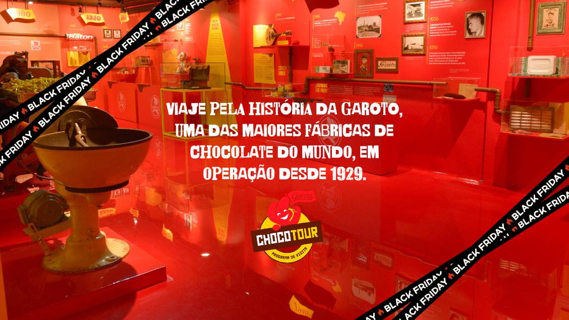 Banner CHOCOTOUR GAROTO - Visitação Museu Garoto