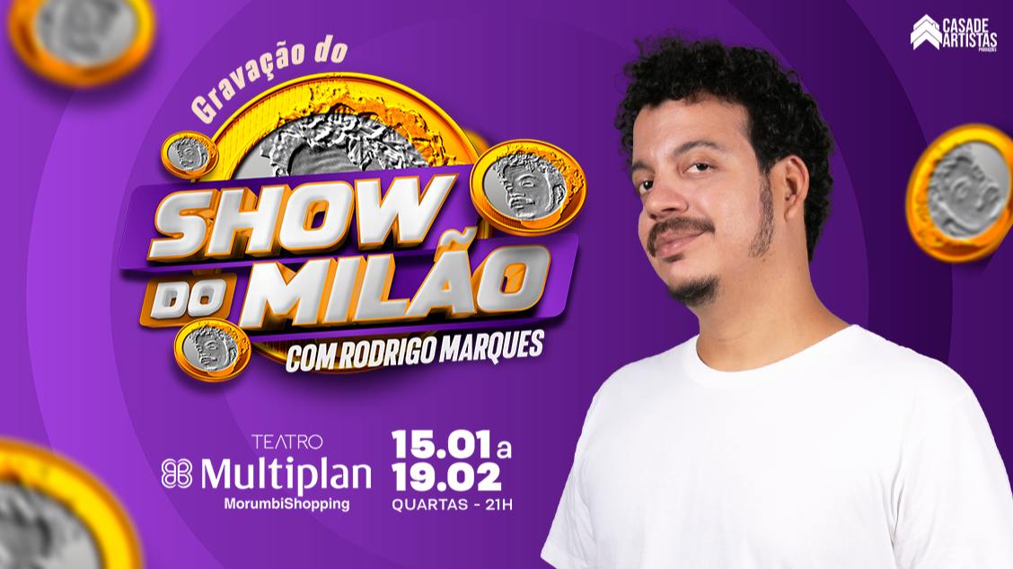 Banner Show do Milão, com Rodrigo Marques