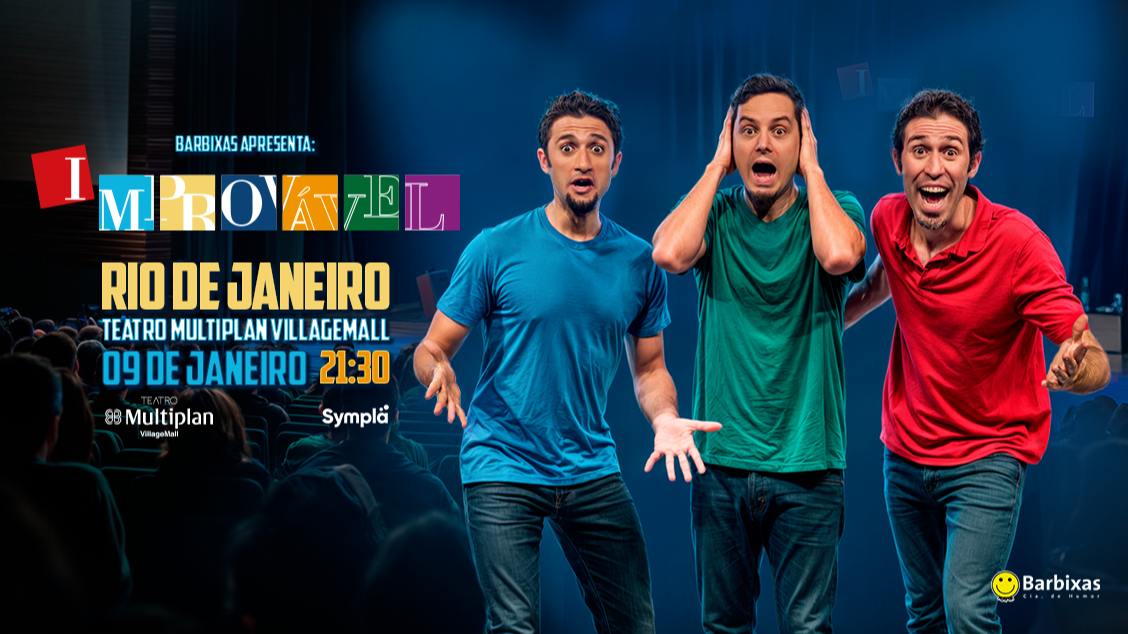 Banner IMPROVÁVEL - CIA BARBIXAS DE HUMOR