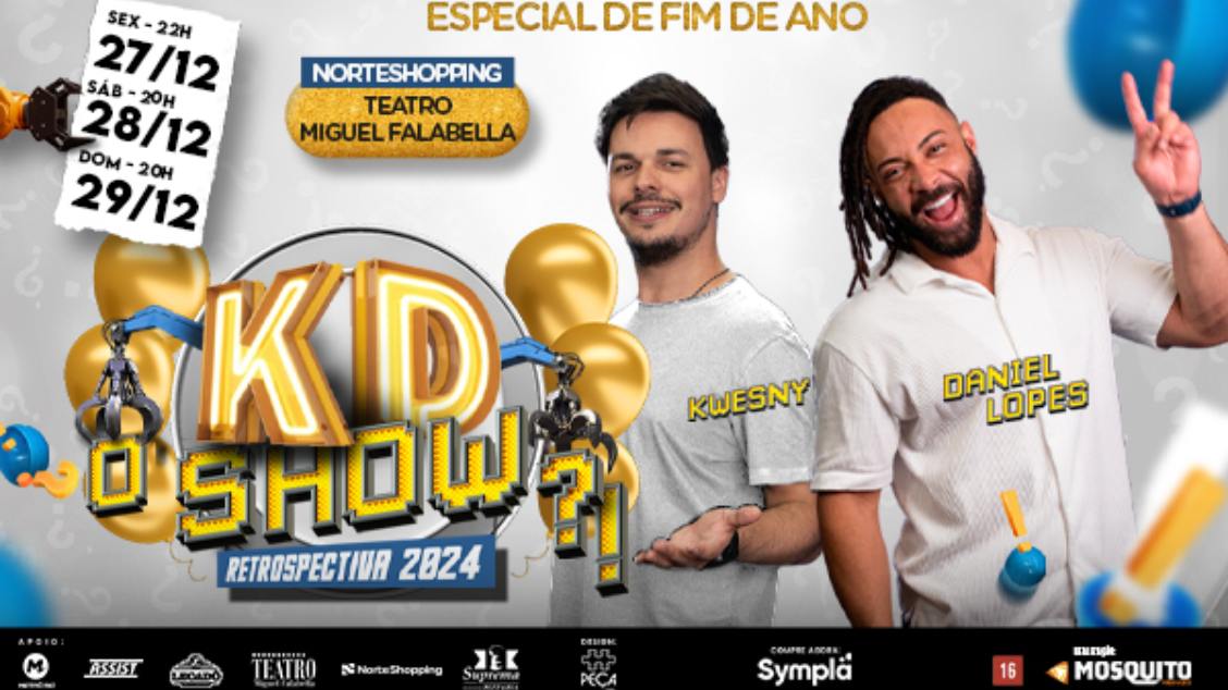 Banner DANIEL LOPES E KWESNY EM KD O SHOW?!  RETROSPECTIVA 2024