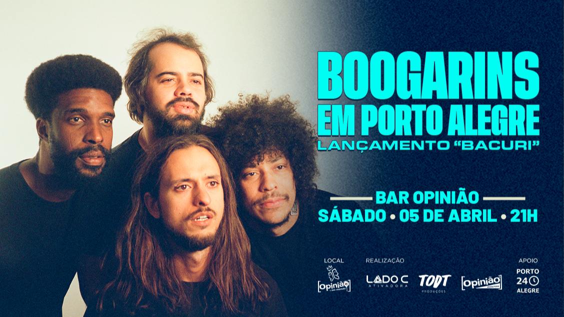 Banner BOOGARINS - LANÇAMENTO “BACURI” - 05/04/2025