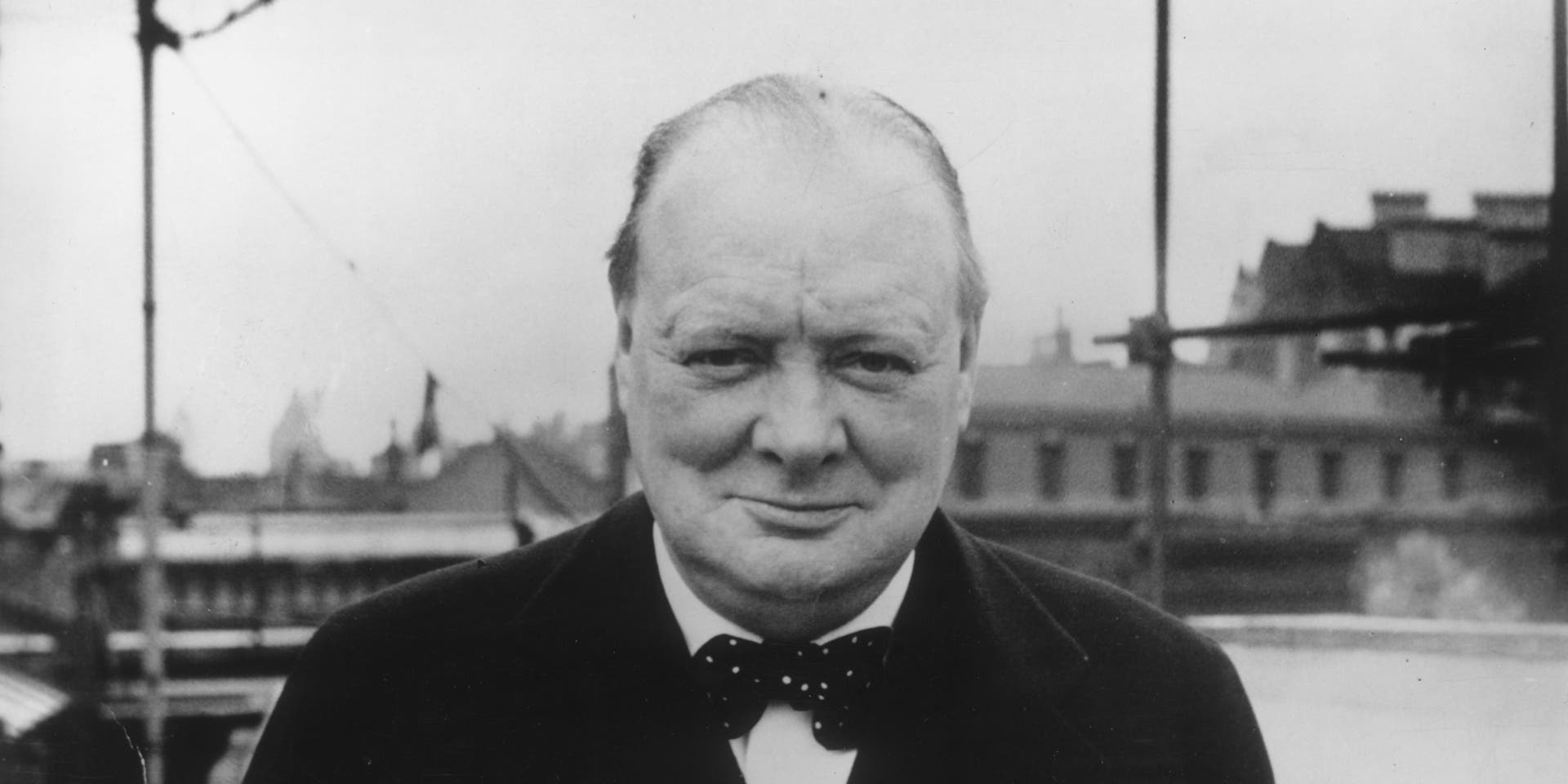 Churchill April 1939: British Conservative politician Winston Churchill. (Photo by Evening Standard/Getty Images)