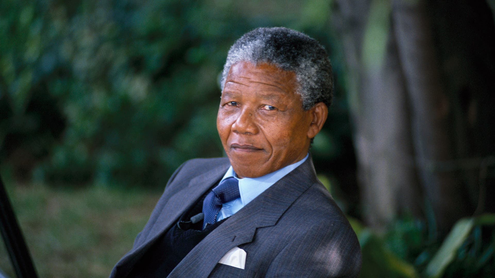 Nelson Mandela(Original Caption) Nelson Mandela outside his Soweto home three days after his release. (Photo by Gideon Mendel/Corbis via Getty Images)