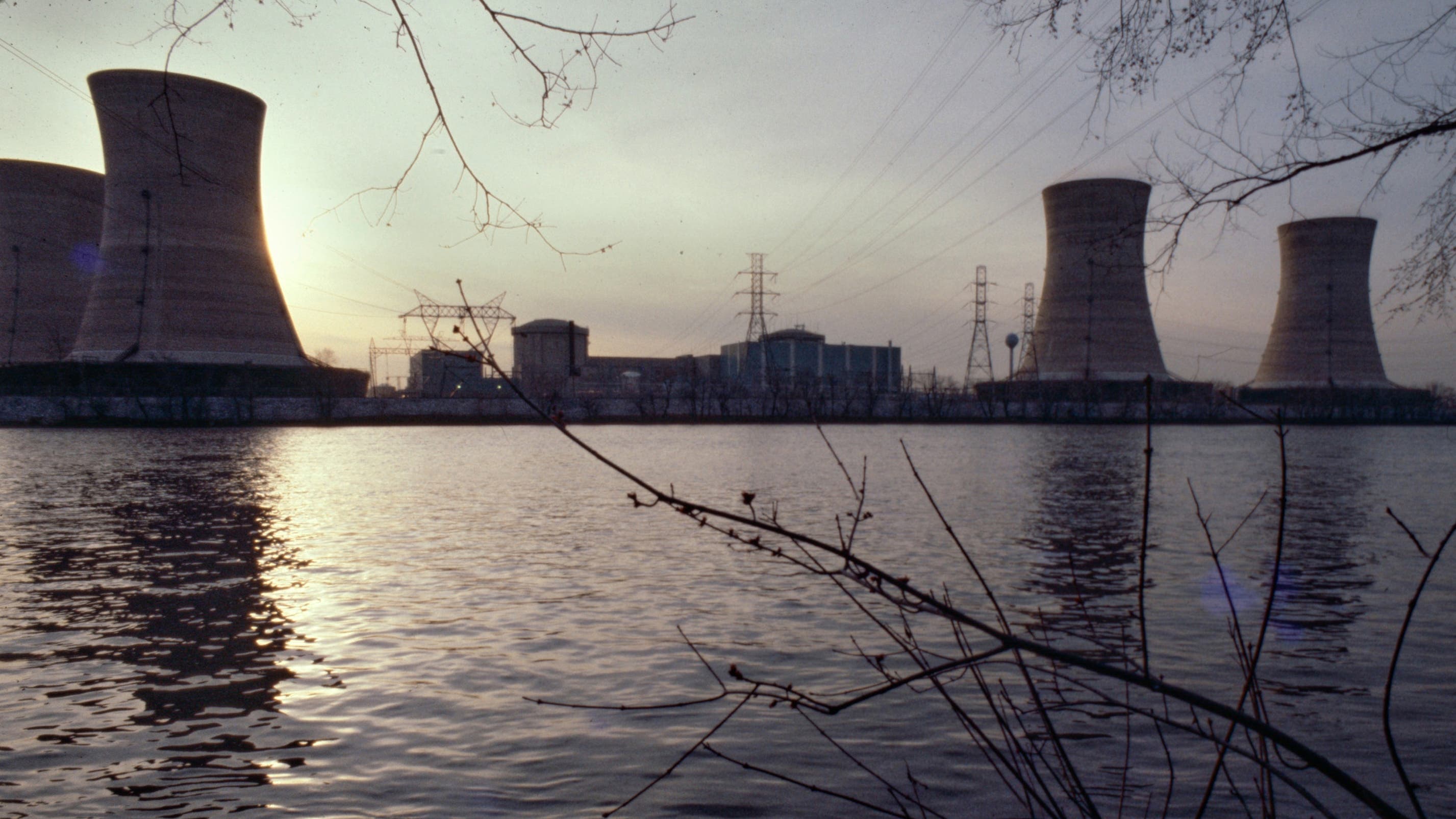 The reactors at Three Mile Island, 1979.