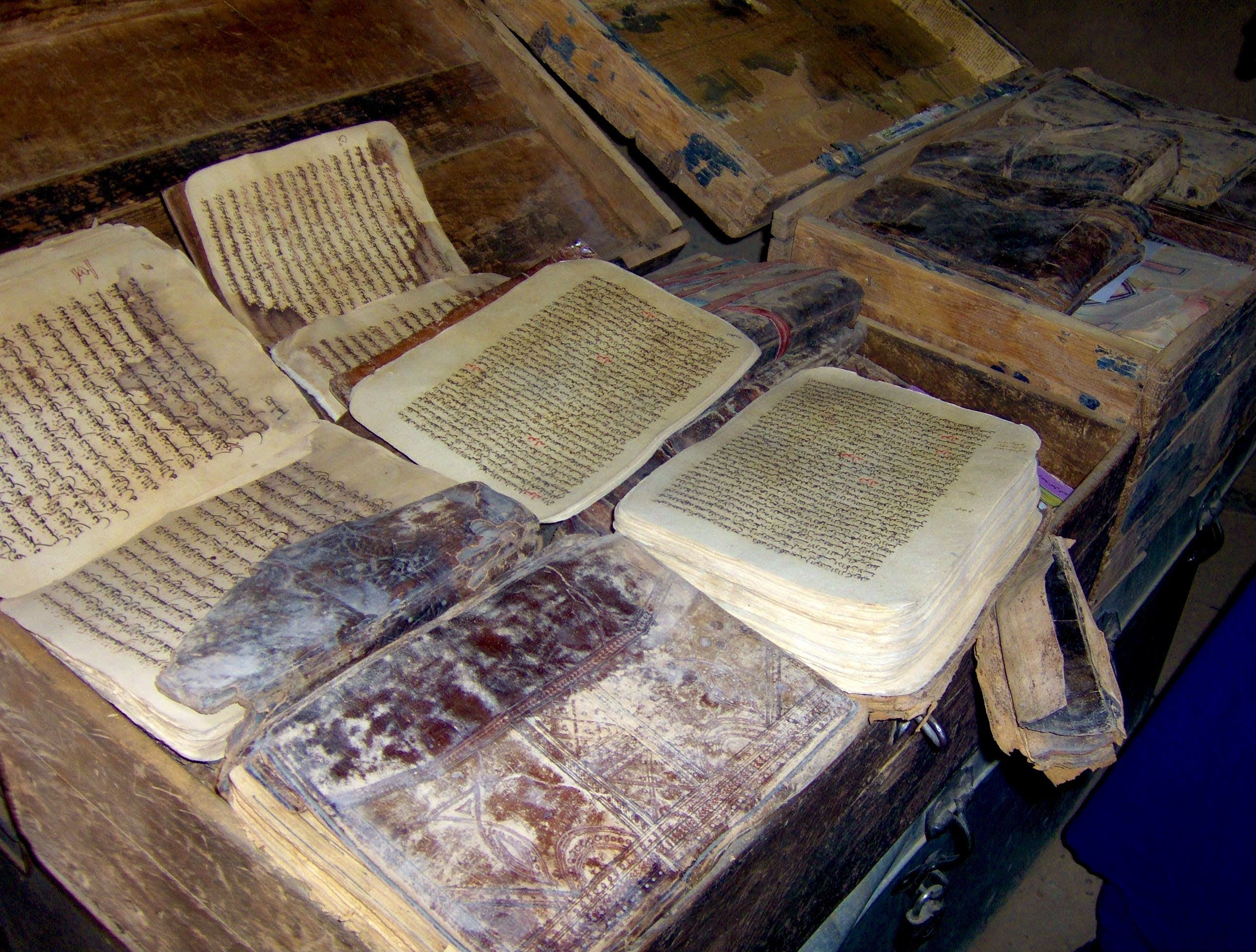 Ancient manuscripts of Timbuktu.