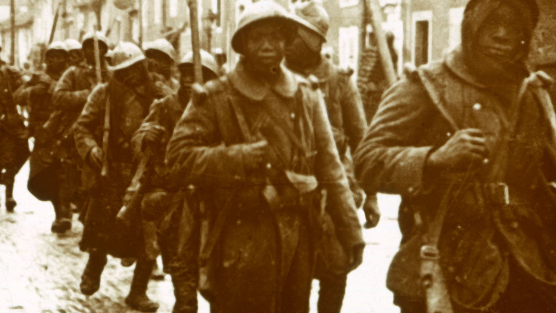 Senegalese soldiers after attack, circa 1914-circa 1918. The Senegalese Tirailleurs were a corps of colonial infantry in the French Army. They were recruited from Senegal and other sub-Saharan regions of the French empire.