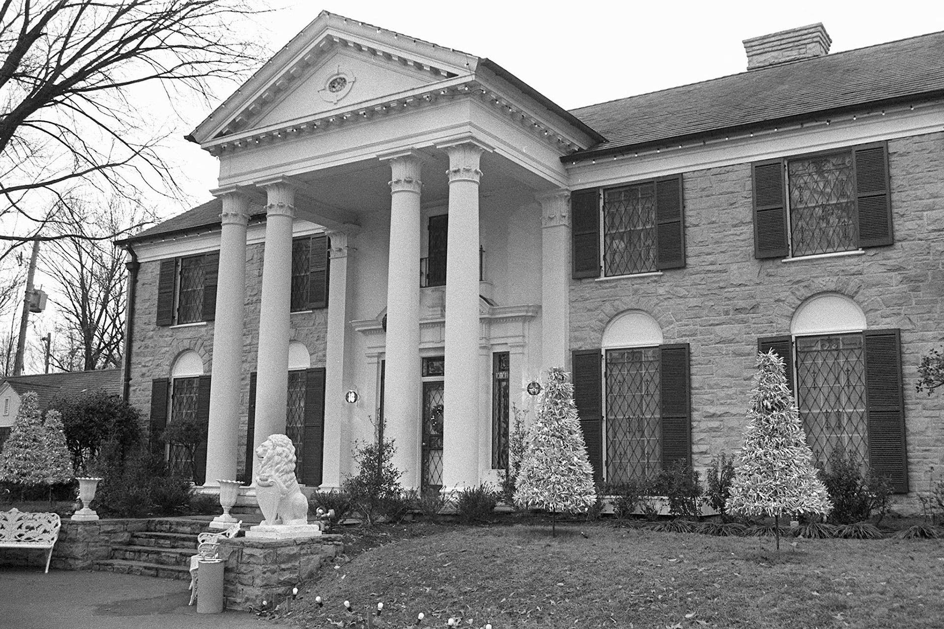 Graceland, the Elvis Presley mansion in Memphis, Tennessee, photographed in 1985.