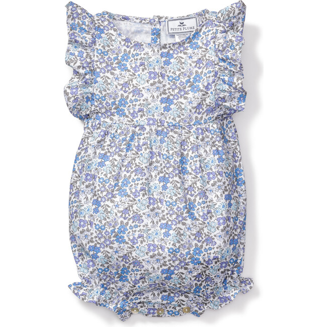 Ruffled Romper, Fleur D'Azur