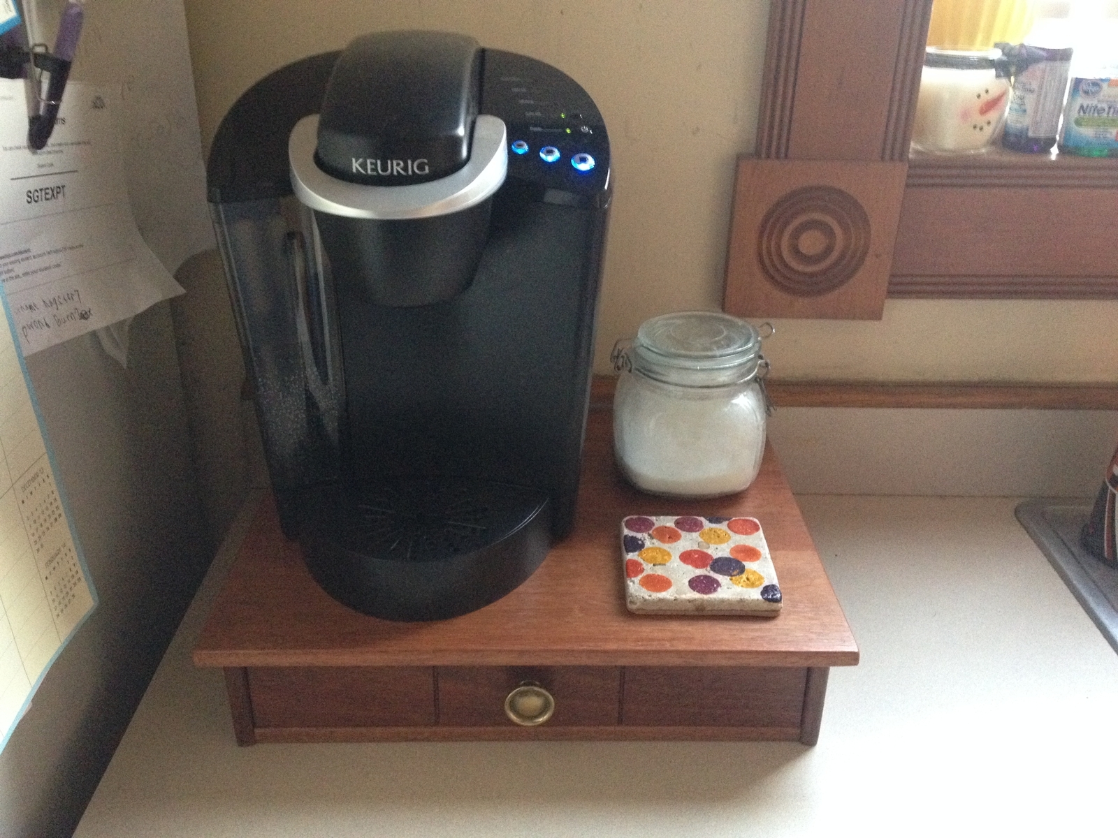 Coffee Maker Stand With Keurig K-Cup Drawer 1 