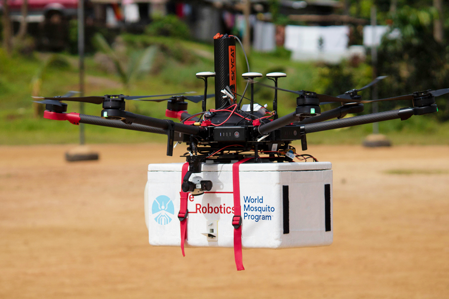 Releasing mosquitoes by drone might seem like a bad idea, but it can work great if the mosquitoes are modified to block the spread of disease