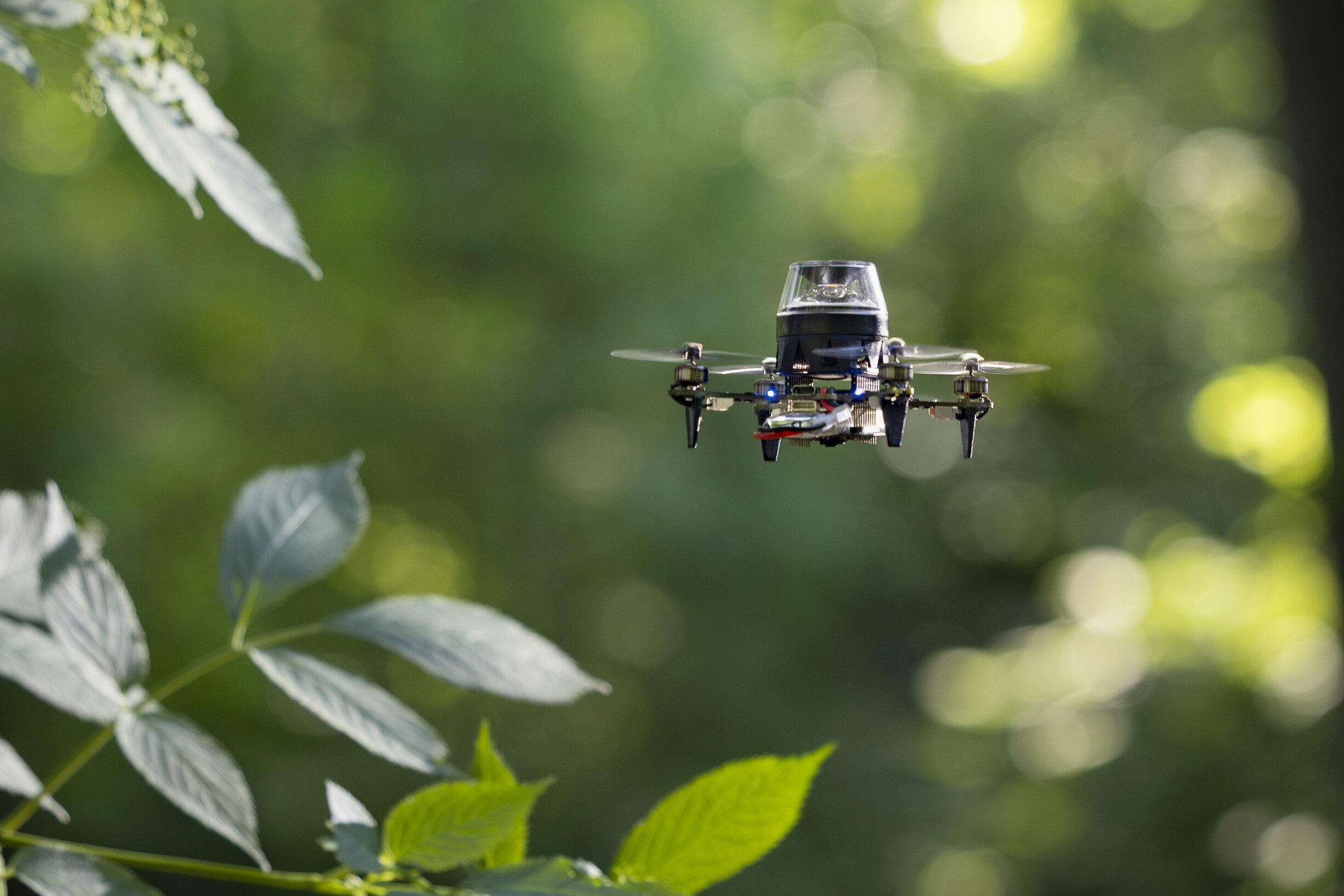 The drone utilizes an omnidirectional camera to take snapshots of its surroundings – much like ants do with their large compound eyes