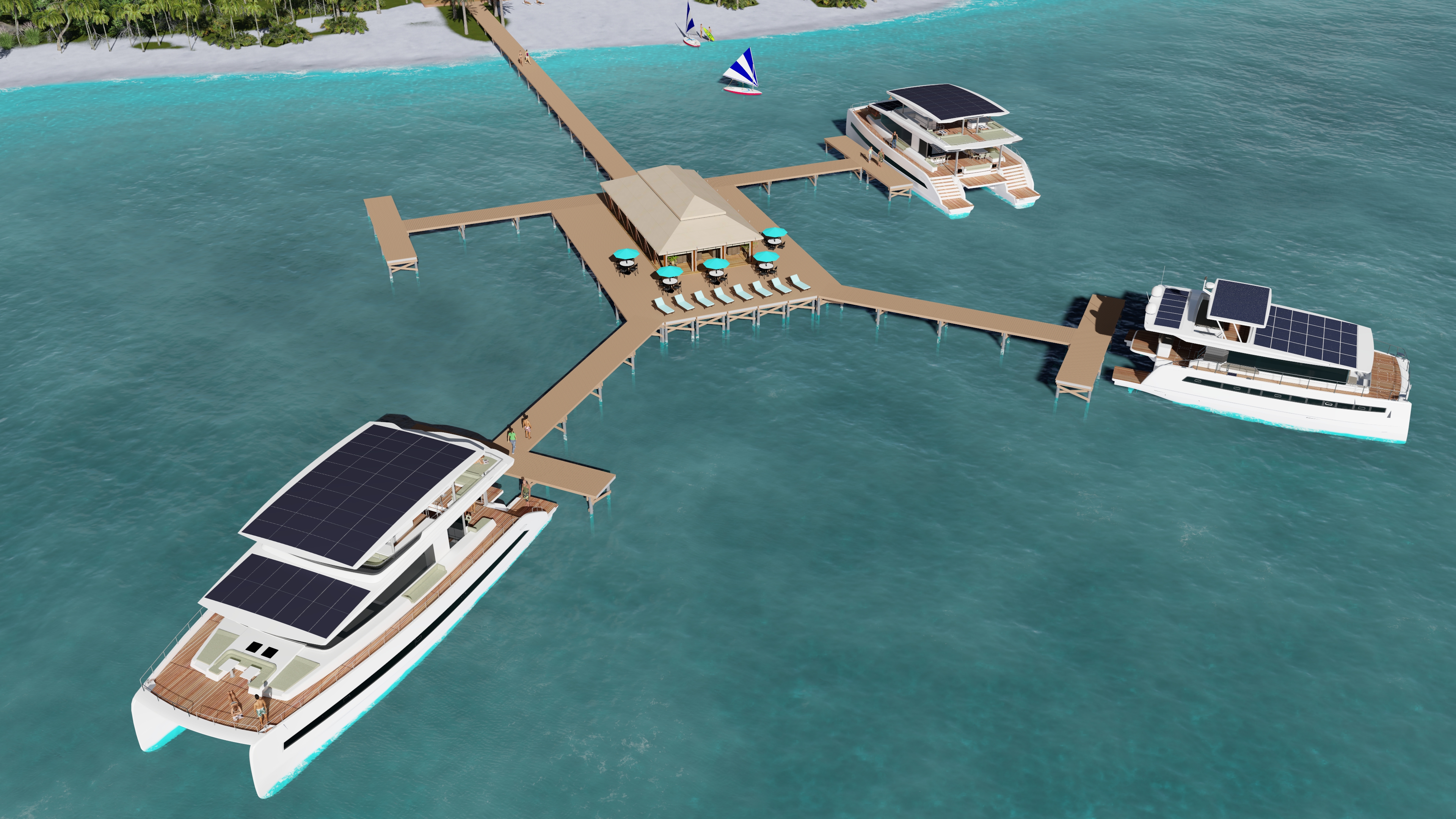 Plans call for the use of Silent 60 and 80 yachts in the resorts