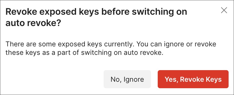 Enable auto revoke setting