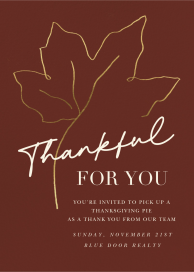 Hint of Fall - Thanksgiving Invitation by Paperless Post