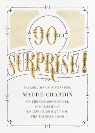 The Gilded Age - 90th Birthday Invitation by Paperless Post