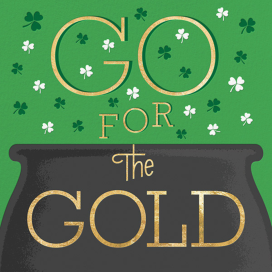 Go for the Gold - St. Patrick's Day Card by Paperless Post