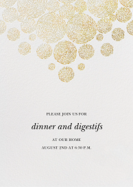 Radiant Swirls (Tall) - Dinner Party Invitation by Oscar de la Renta