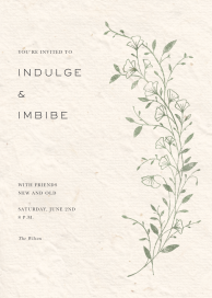 Botanical Pressed Wildflower - Dinner Party Invitation by Paperless Post