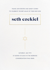 Momentous - Bris/Baby Naming Invitation by Paperless Post