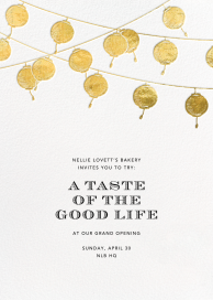 Golden String Lanterns - Launch Party Invitation by Paperless Post