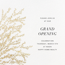 Forsythia Branch - Launch Party Invitation by Paperless Post