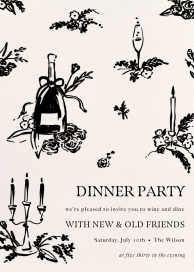 Toile de Love - Dinner Party Invitation by Paperless Post